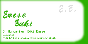 emese buki business card